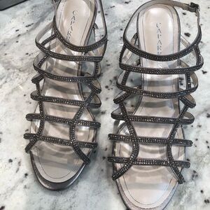Helena Strappy Embellished Evening Sandals